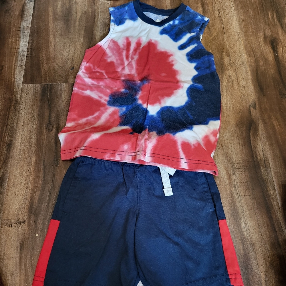 Size xs 4-5 Patriotic tank top and short set.